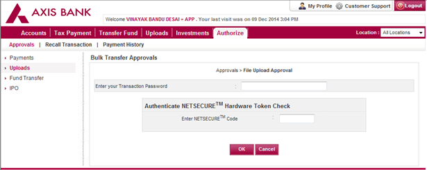 Corporate Internet Banking!    Corporate Banking Axis Bank - 